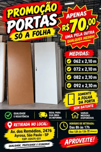Portas novas direto de fábrica ? 
