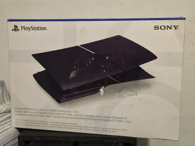 Tampas PS5 Slim preta, Midnight Black original - envio olx