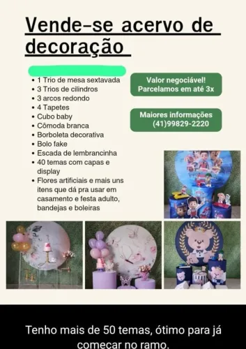 Acervo de Decoração festa