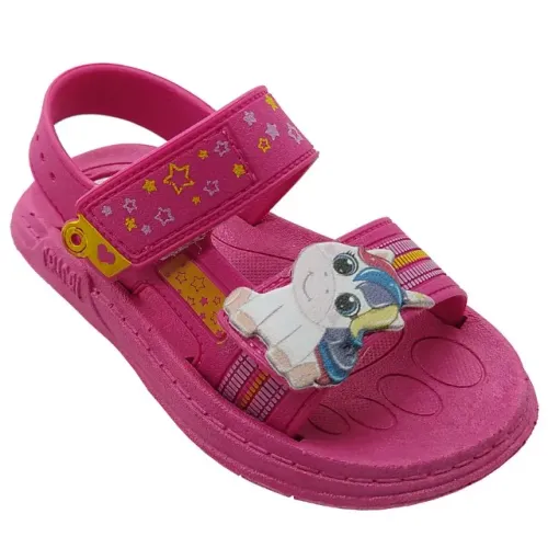 Sandália Infantil Feminina Papete Danper Rosa Pink Menina C403PCOL