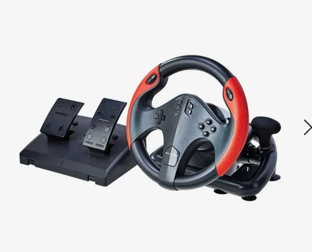 Volante Gamer Com Marcha e Pedal Multilaser JS087