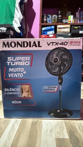 Ventilador de Coluna Mondial Turbo com 8 Pás - 40cm, 220V