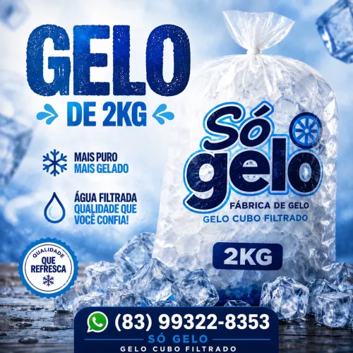 Saco de Gelo Cubo R$ 1,50