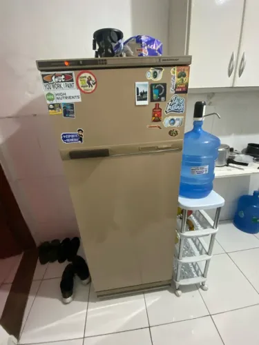 Geladeira Brastemp Duplex Bege Vintage - Funcionando