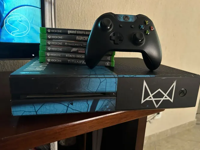 XBOX ONE + CONTROLE + 6 JOGOS