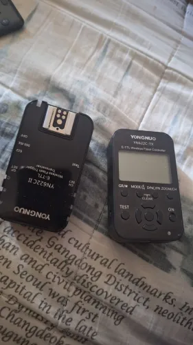 Kit Yongnuo yn622-c usado apenas pra teste