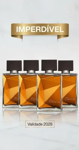 Kit com 4 Deo Parfum Essencial clássico masculino
