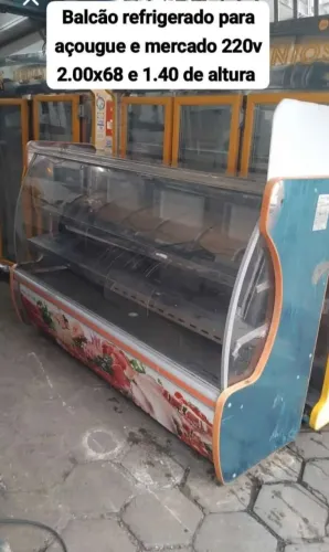 Balcão expositor refrigerado açougue 