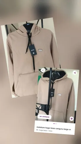 Hugo Boss moletom canguru tamanho M
