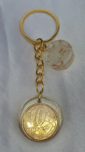 Chaveiro Moedas dos anos 2000