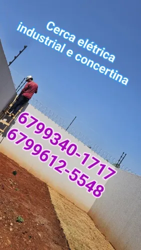 Cerca elétrica industrial ja Instalado choque e alarme por celular a partir 990