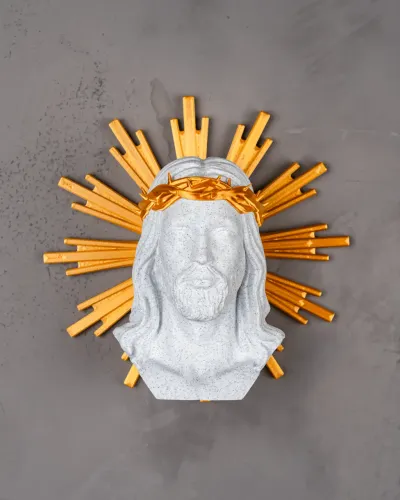 Estátua busto Jesus Cristo - 21 cm