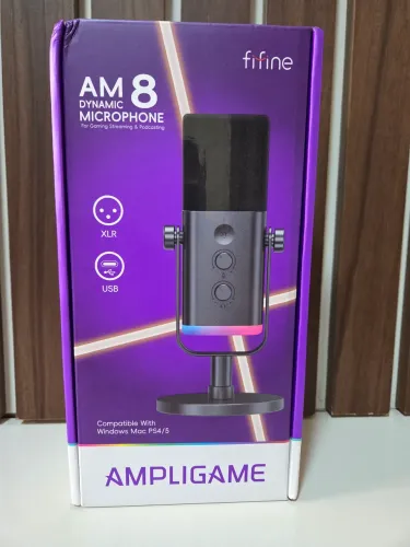 Microfone Fifine AM8 Dinâmico USB XLR Novo Lacrado