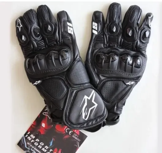Luva Alpinestar Moto Couro Semi longa GG XL - Usada apenas 2 vezes