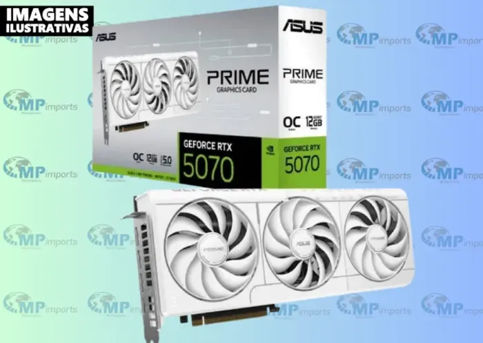 Loja MP Imports: Placa de Video Palit GeForce RTX 5070 White OC, 12GB, GDDR7, 192-bit