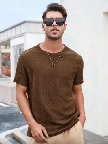 Camiseta gola redonda Manfinity