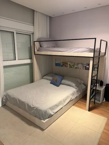 Cama casal mais beliche