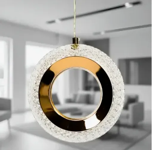 Pendente Circulo Cristal Luminária Lustre