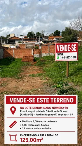 Terreno Jardim Itaguaçu/Campinas - Sp