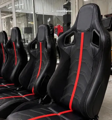 Par bancos Concha esportivo estilo Sparco / JDM / Drift / Track, Reclinável.