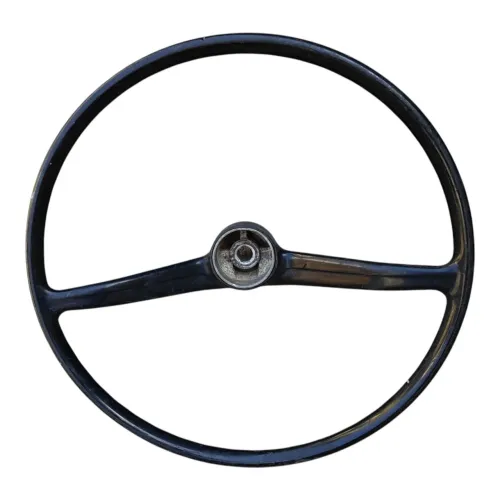 Volante Motorista Caminhão Original Mb 1113 Chavetado Preto Preto