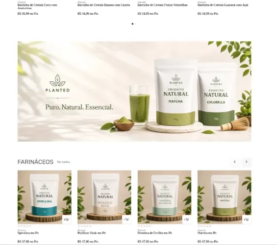 Venda de Loja Virtual Completa | Produtos Naturais Negócio Online Pronto 