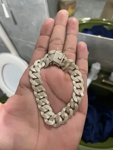 Pulseira de prata 13mm