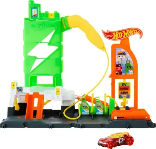 Pista Hot Wheels City Posto De Combustível Super Carga