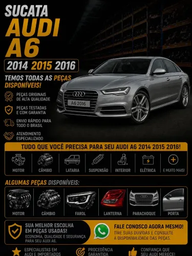 Sucata áudio a6 2014 2015 2016 