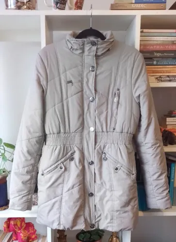 Parka Puffer Go Girls Cinza Tamanho 42