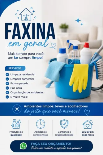 FAXINA E LIMPEZA EM GERAL