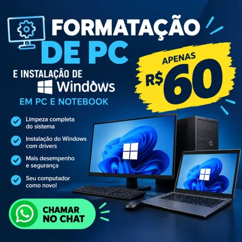 Serviço de Formatação de Computadores e Notebooks