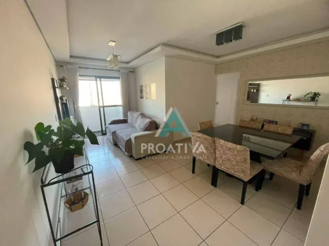 Apartamento com 3 dormitórios para alugar, 75 m² por R$ 3.280,00/mês - Vila Apiaí - Santo