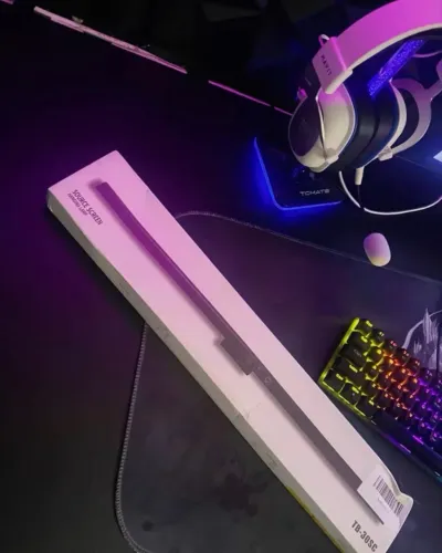 Barra De Luminária Led Rgb Para Monitor Computador Tela Regulavel Com Fundo De Toque