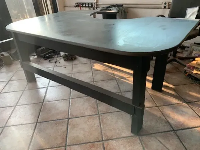 Mesa para escritório em pedra ardósia polida