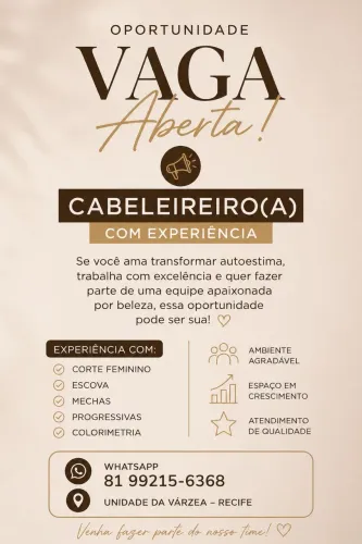 Vaga cabeleireira