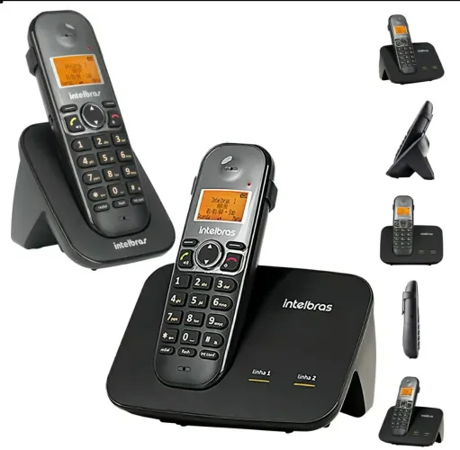 Kit Telefone 2 Linhas Ts 5150 + 1 Ramal Ts 5121 Intelbras
