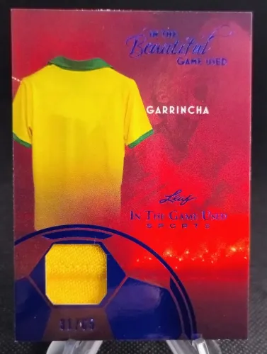 Relic Card Leaf Pedaço Camisa Garrincha Brasil