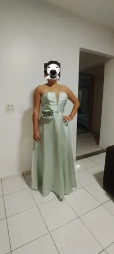 Vestido madrinha ou formatura - verde menta