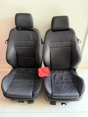  Bancos Originais Audi A3 2P Recaro - Trilhos pra VW G2/G3/G4/G5 - Impecáveis