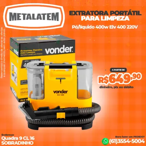 Extratora Pó e Líquido 400W 220V 500ML ELV 400 Vonder