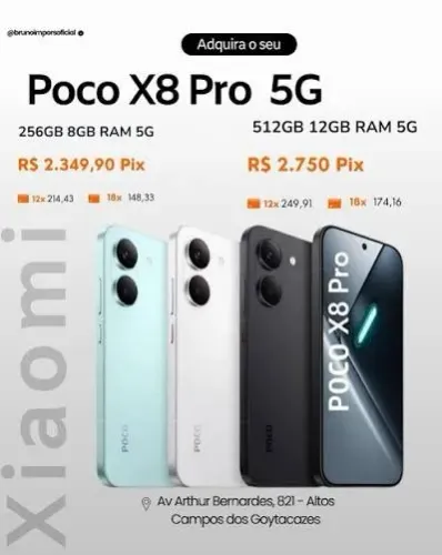 POCO X8 PRO 5G 512/8GB 5G,,,NOVOS,,