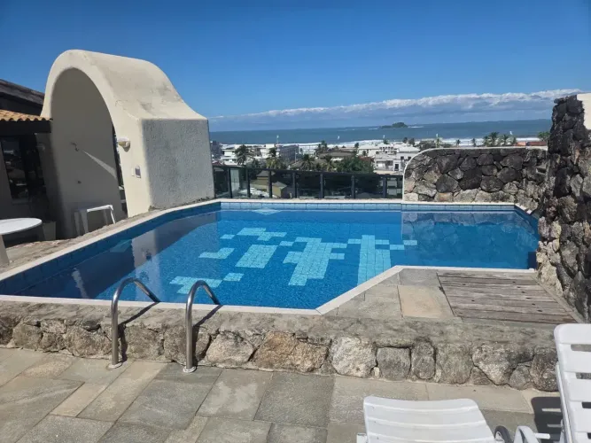COBERTURA GUARUJA SP - Enseada: Vista, Piscina, Churrasqueira, Forno pizza, 4 Suítes, 7 Ba