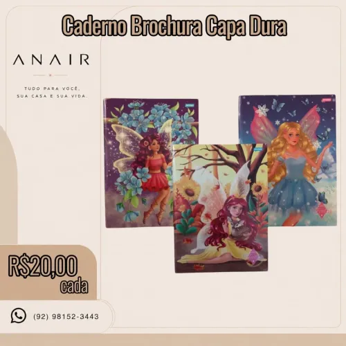 Caderno Brochura Capa Dura