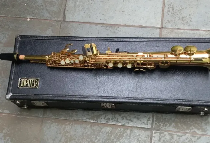 Sax Soprano Jupiter Jps547 Original Saxofone Luthier Troco+$  12x no cartão