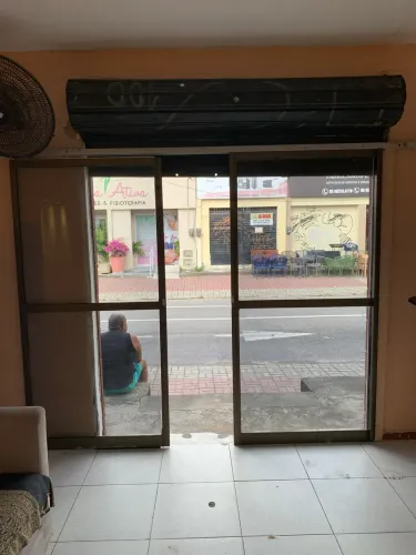 Porta de correr de vidro para loja