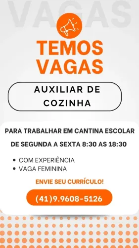 Auxiliar de cozinha