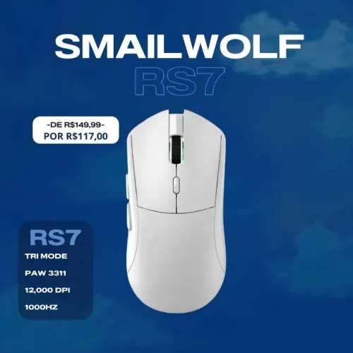 MOUSE SEM FIO RS7 PAW3311