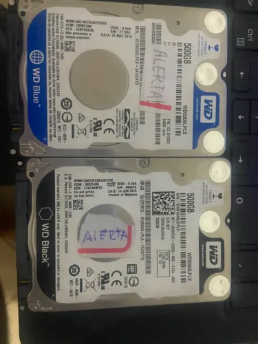 2x HD 500Gb com alerta
