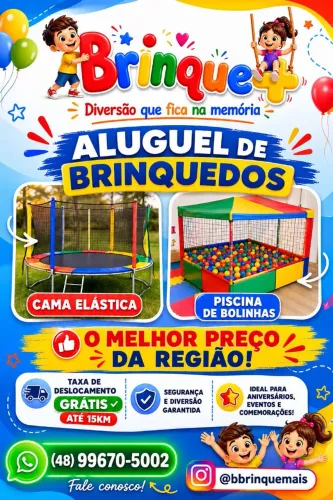 PROMOÇÃO Cama elástica e piscina de bolinhas